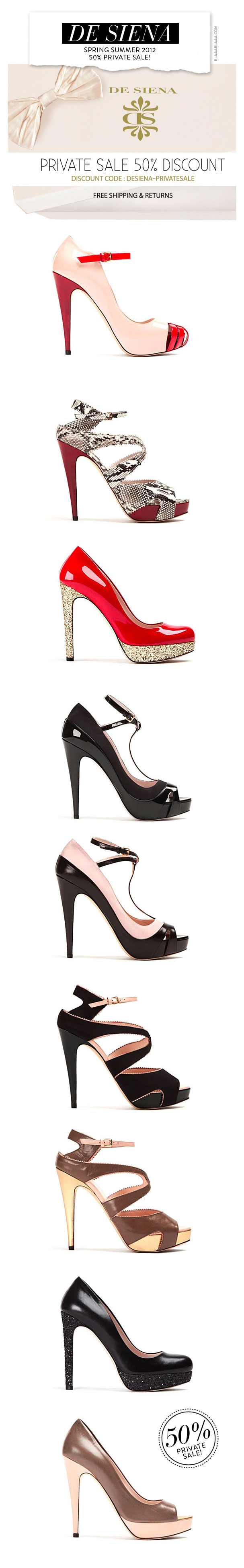 De Siena Spring Summer 2012 50% Private Sale!