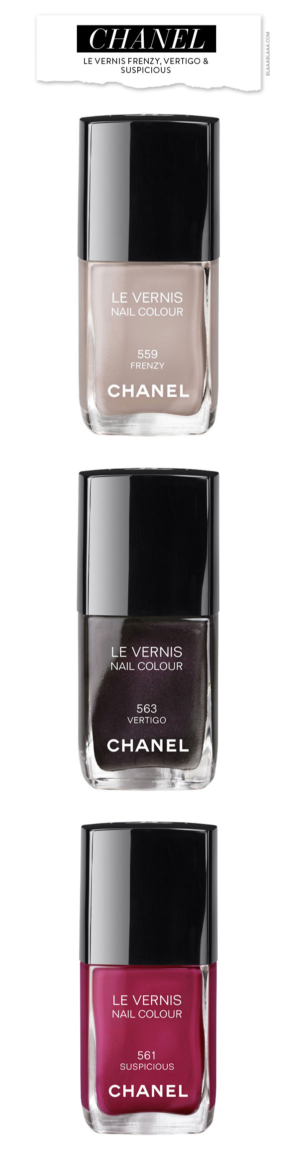 Chanel Frenzy, Vertigo und Suspicious