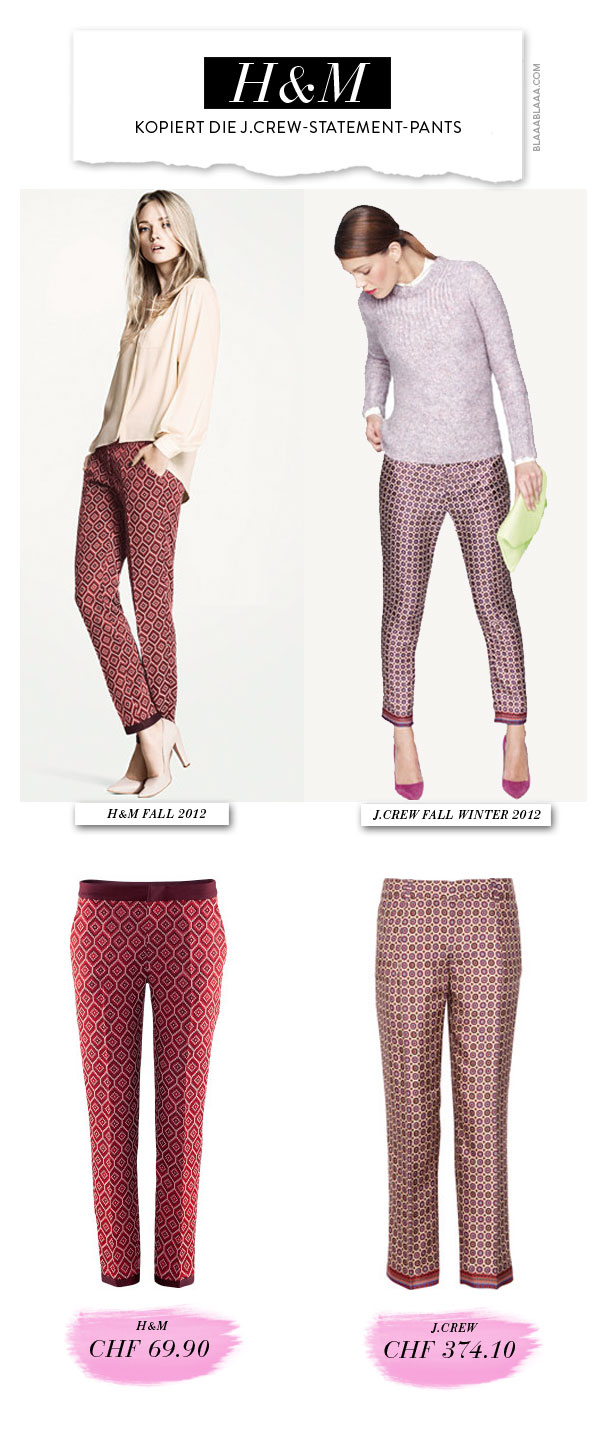 H&M kopiert die J.Crew-Statement-Pants