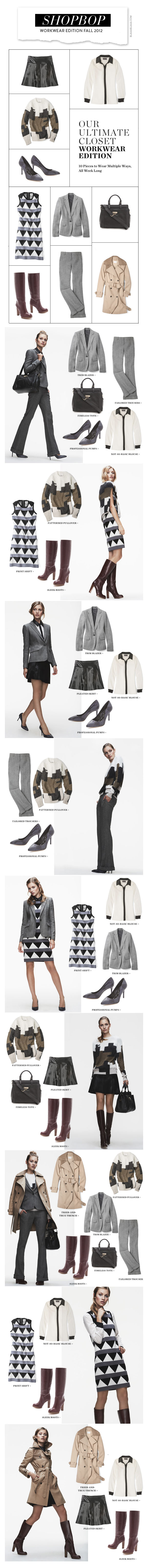 Shopbop Workwear Edition Fall 2012