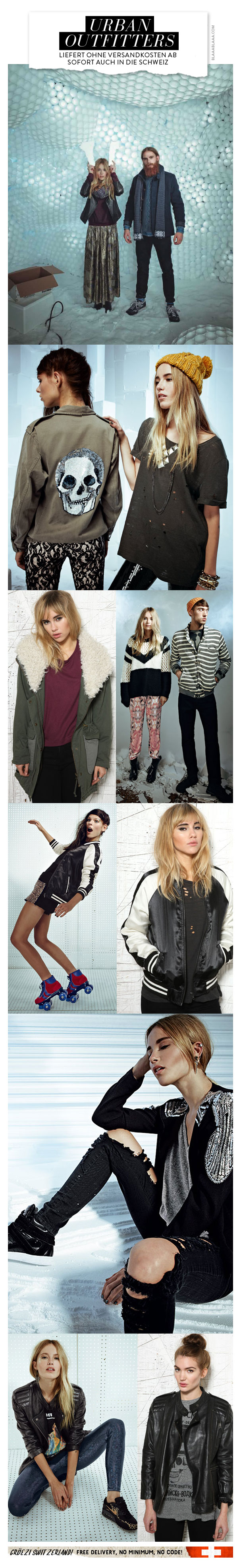 Urban Outfitters liefert in die Schweiz