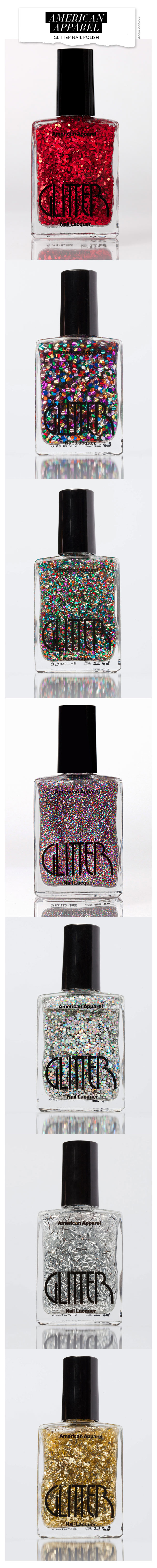 American Apparel Glitter Nail Polish