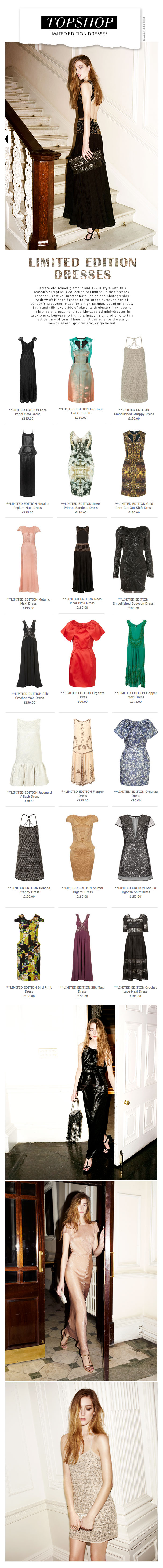 Topshop Limited Edition Dresses