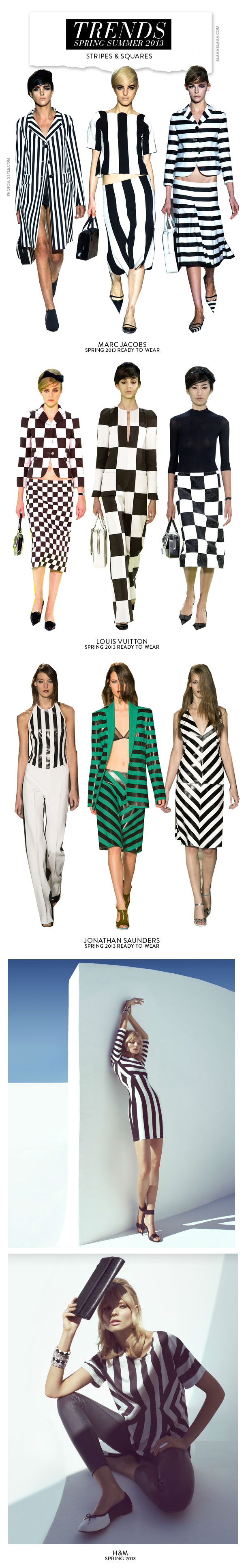 Trends SS 2013: Stripes & Squares