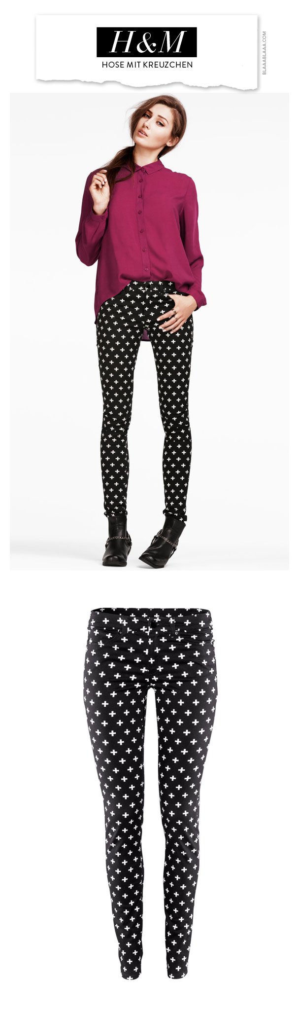 H&M Hose mit Kreuzen