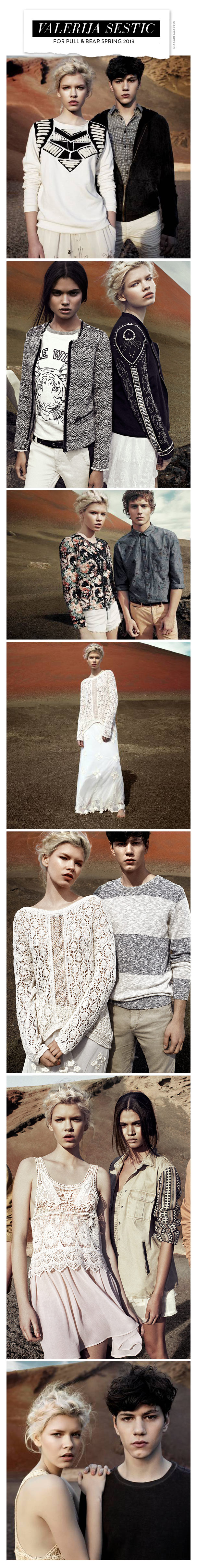 Valerija Sestic für Pull & Bear Spring 2013