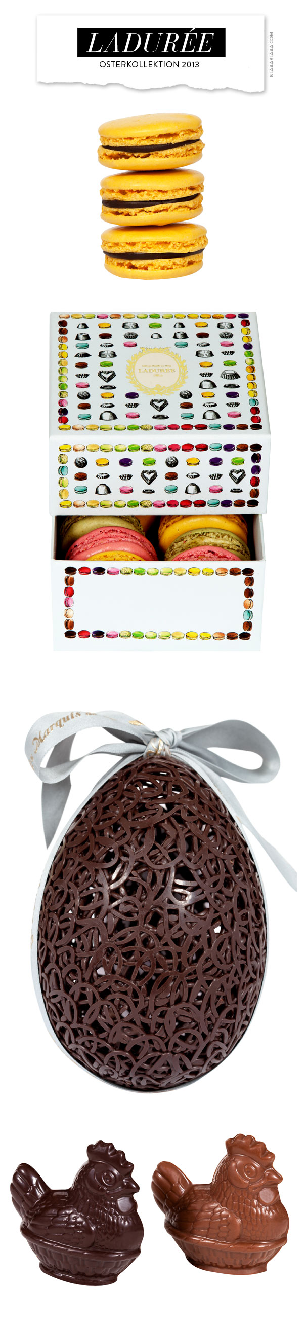 Exotische Eiersuche mit Ladurée