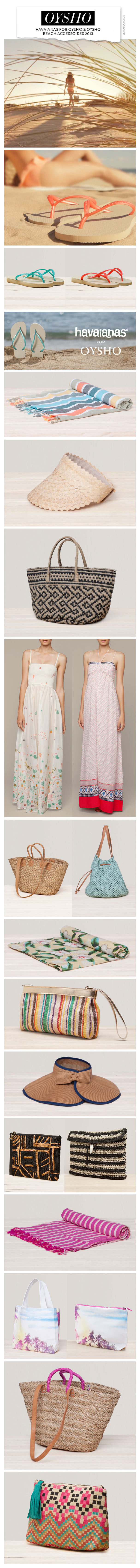 Havaianas for Oysho & Oysho Beach Accessoires 2013