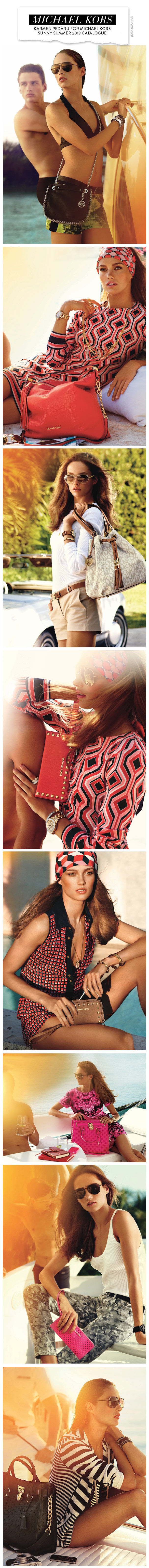 Karmen Pedaru for Michael Kors Sunny Summer 2013 Catalogue