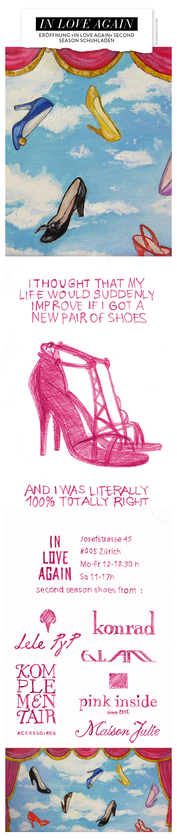 Eröffnung «In Love Again» Second Season Schuhladen