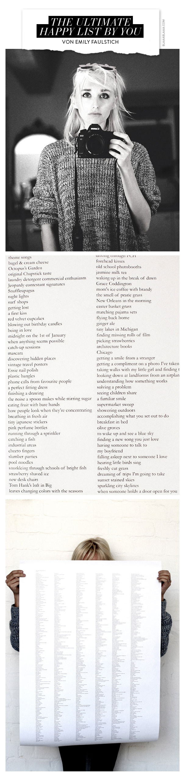 The Ultimate Happy List by YOU