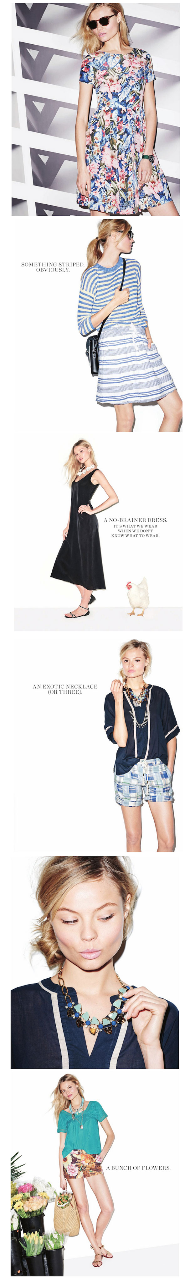 Magdalena Frackowiak for J.Crew Style Guide July 2013