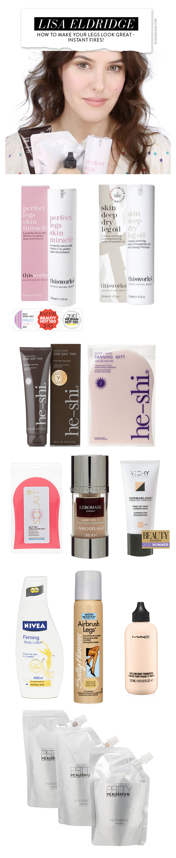 Lisa Eldridge – Schnell schöne Beine!