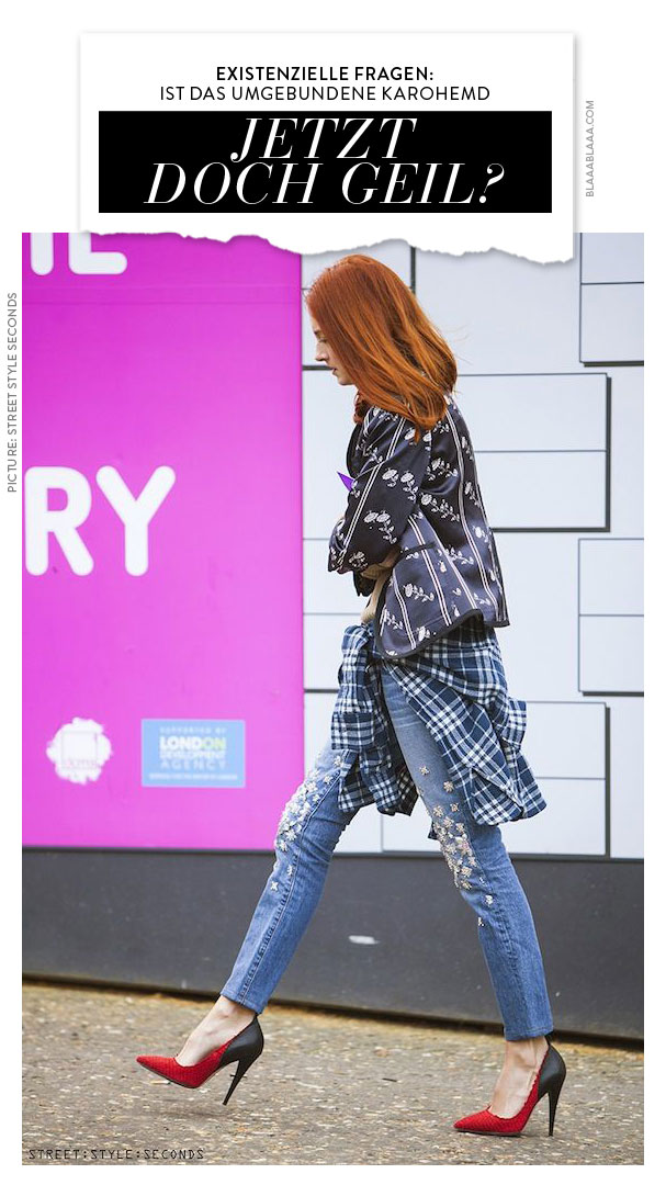 Jetzt doch geil? Das umgebundene Karohemd und so viele Fragen.