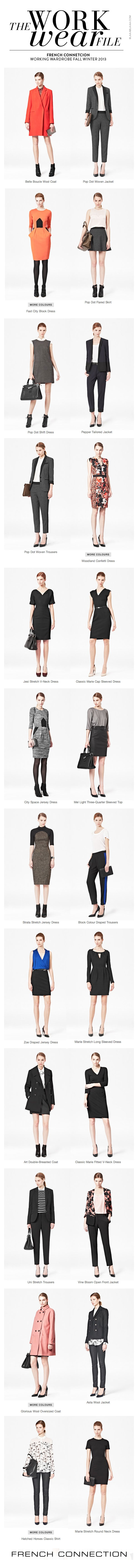 French Connetcion Working Wardrobe Fall Winter 2013
