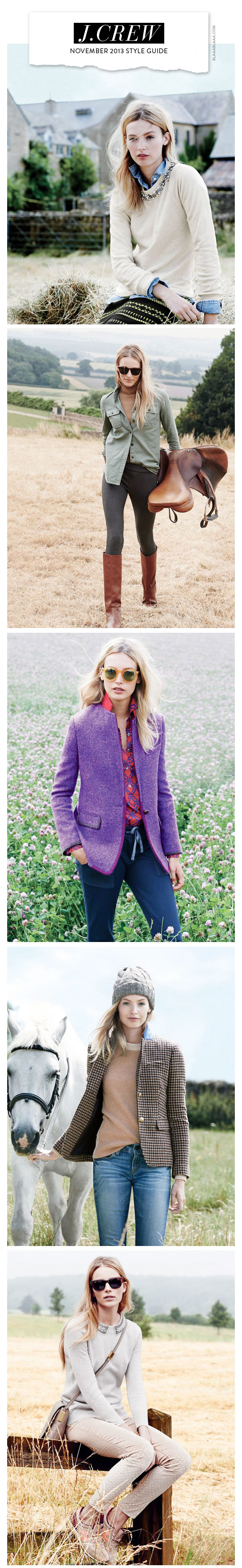 J.Crew November 2013 Style Guide