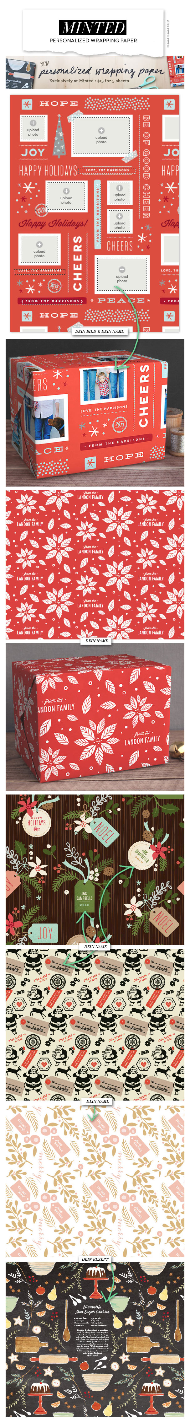 Minted – Persönliches Geschenkpapier