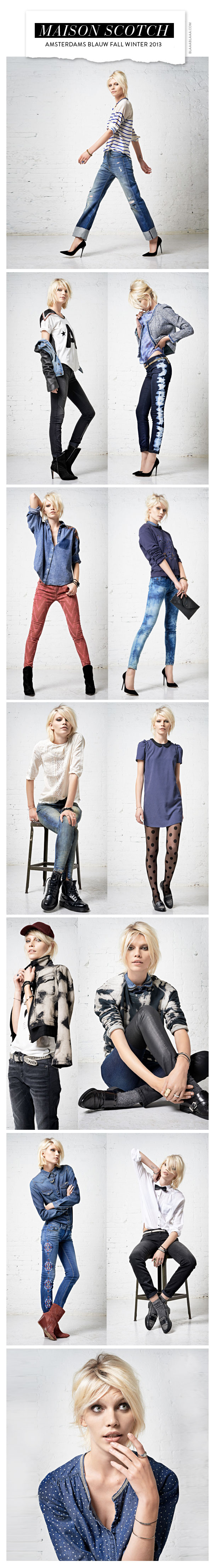Maison Scotch Amsterdams Blauw Fall Winter 2013