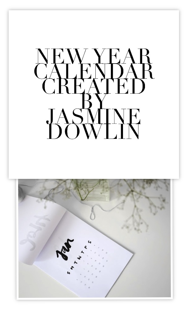 New Year Calendar by Jasmine Dowling
