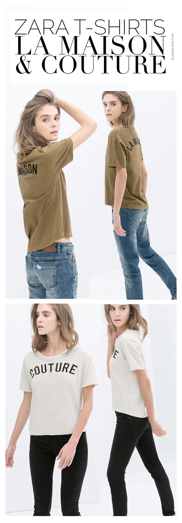 Zara TRF T-Shirts La Maison & Couture