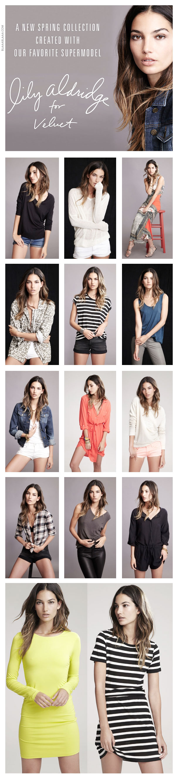 Lily Aldridge for Velvet