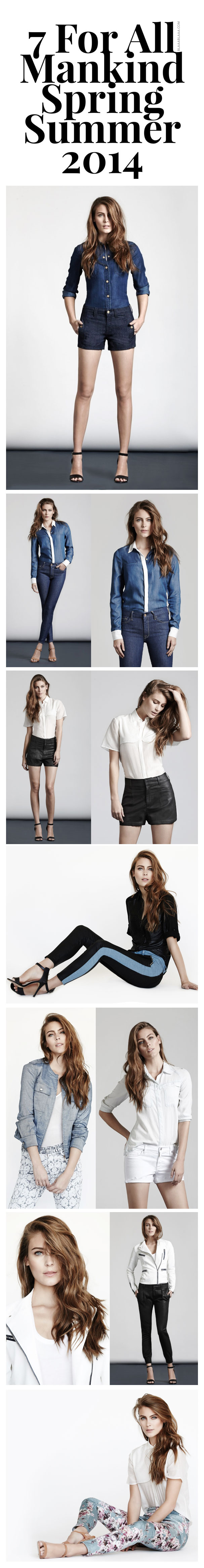 7 For All Mankind Spring Summer 2014