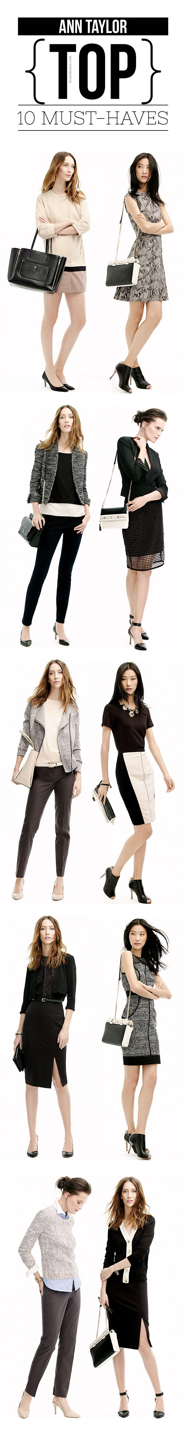 Ann Taylor Top 10 Must-Haves