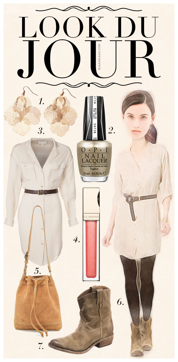 Look Du Jour: Hemdblusenkleidneid