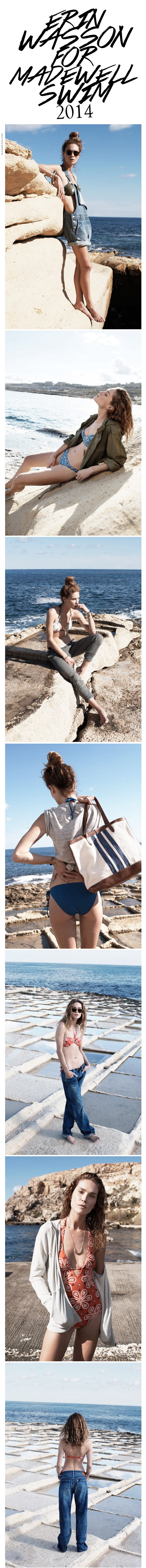 Erin Wasson for Madewell Swim 2014
