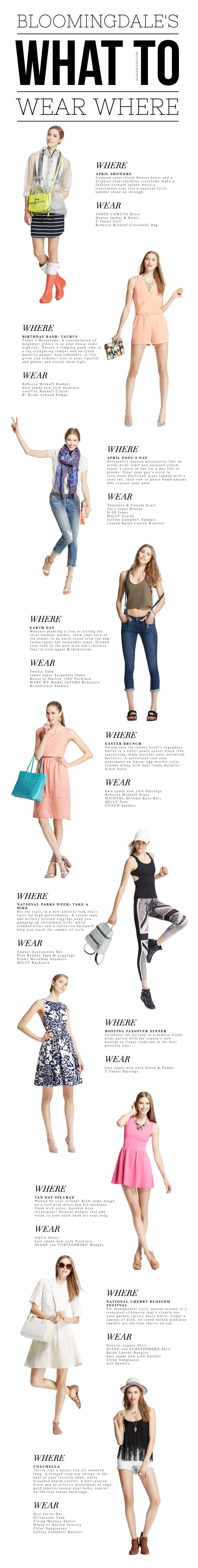 Bloomingdale’s What To Wear Where