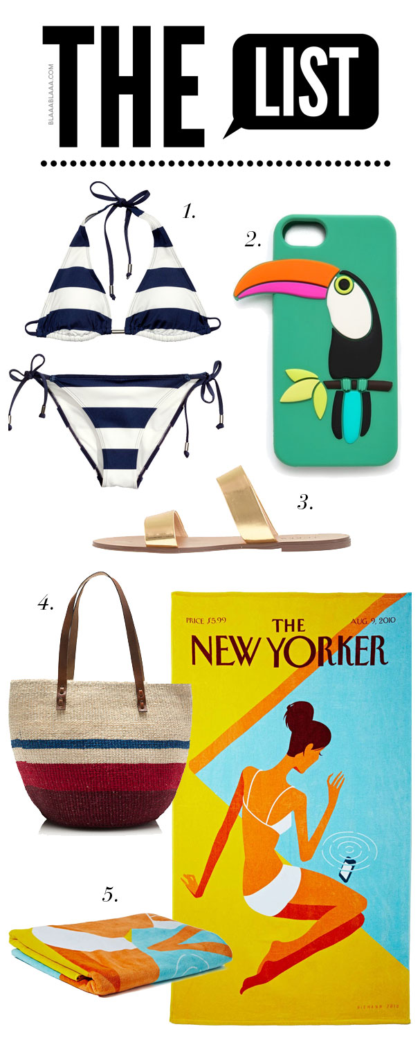 The List: Beachtime and be mine!
