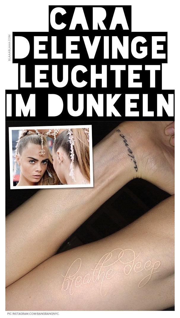 Cara Delevingne leuchtet im Dunkeln