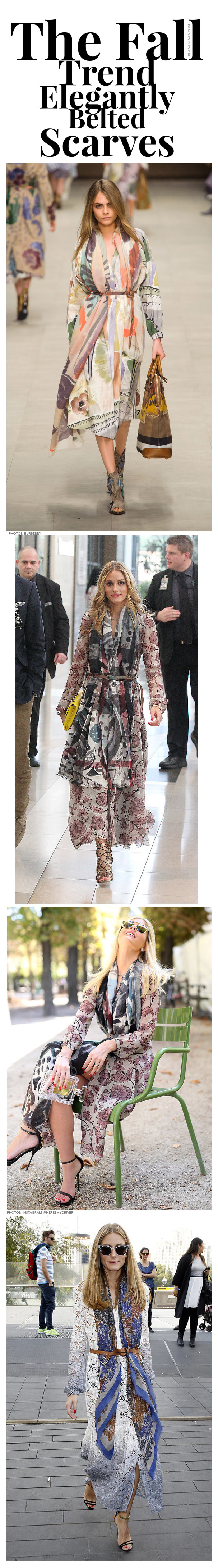 The Fall Trend – Elegantly Belted Scarves