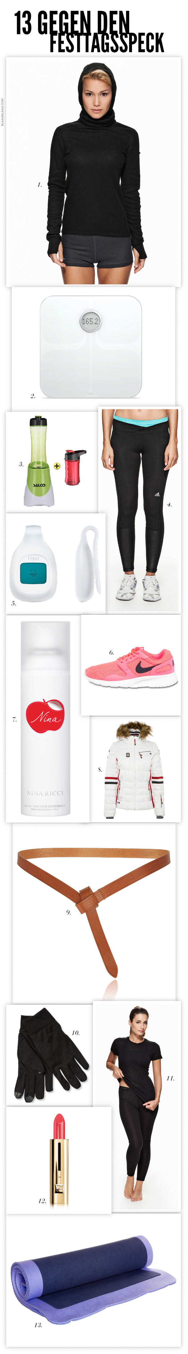 13 gegen den Festtagsspeck