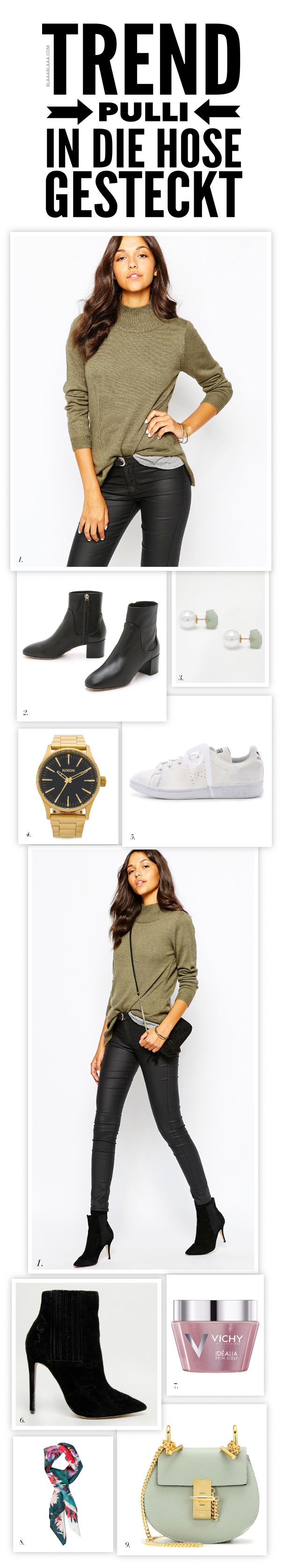 Trend Pulli In Hose Gesteckt