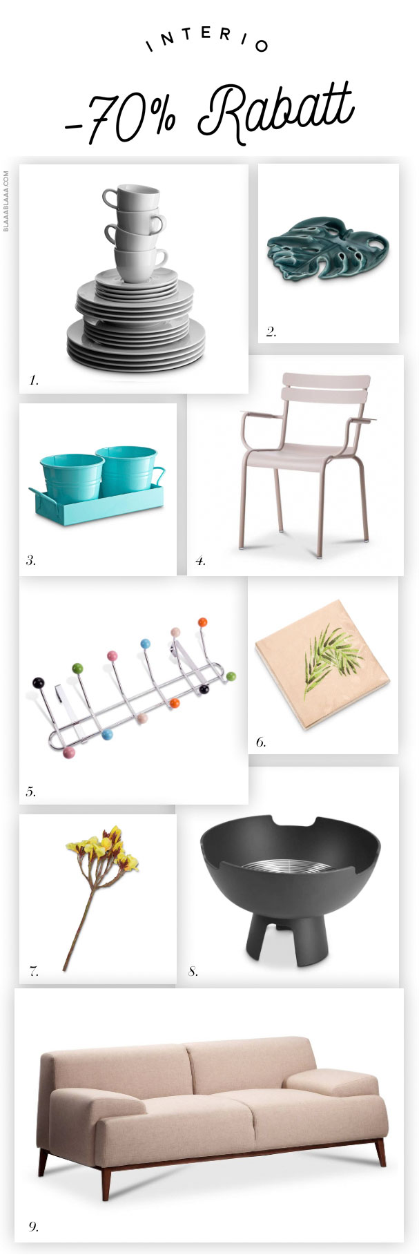 Interio -70% Rabatt