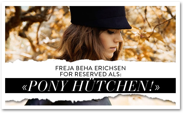 Freja Beha Erichsen for Reserved Fall Winter 2013