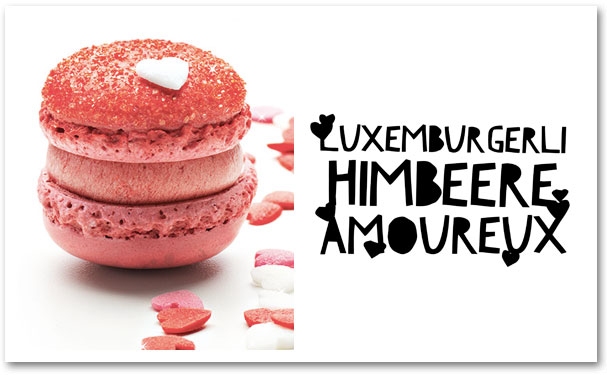Luxemburgerli Himbeere amoureux zum Valentinstag