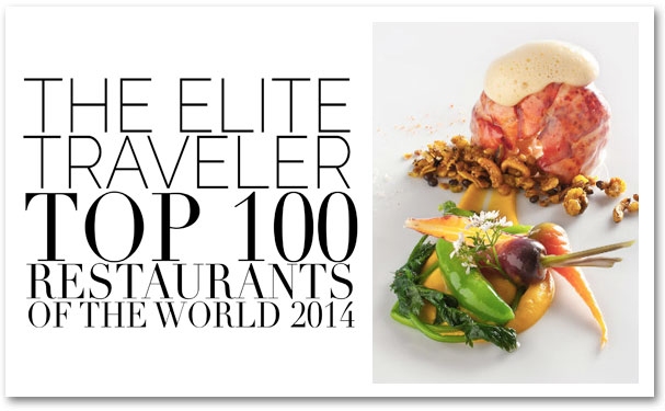 The Elite Traveler Top 100 Restaurants 2014