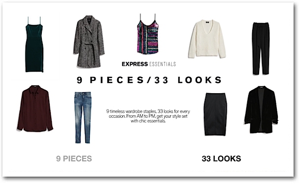Express – 9 Pieces 33 Looks Workwear
